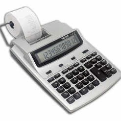Victor® 1212-3A Printing Calculator With Antimicrobial Protection, Blue/Red Print, 2.7 Lines/Sec
