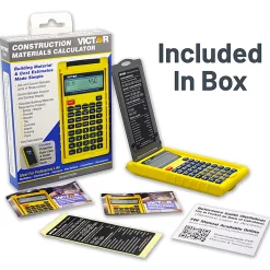 Victor® C5000 Construction Materials Calculator With Protective Case