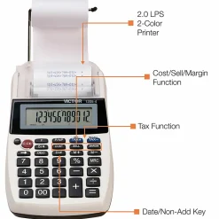 Victor® 1205-4 Commercial Desktop Printing Calculator