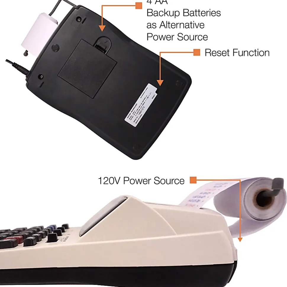 Victor® 1208-2 Compact Commercial Printing Calculator
