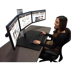 Victor DC475 High Rise Electric Triple Monitor Standing Desk - 23