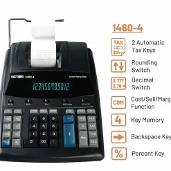 Victor® 1460-4 Extra Heavy-Duty Commercial Printing Calculator