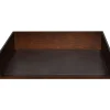 Victor Heritage Wood Stacking Letter Tray - 1 Compartment(s) - 3.1" x 13.2"x 10.6" Depth - Desktop - Natural - Faux Leather, Wood - 1 Each - H1154