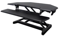 Victor High Rise DCX650 Electric Corner Standing Desk Converter, Black