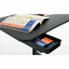Victor® High Rise™ 31"W Mobile Adjustable Standing Desk Workstation, 44"H x 30-3/4"W x 22"D, Black
