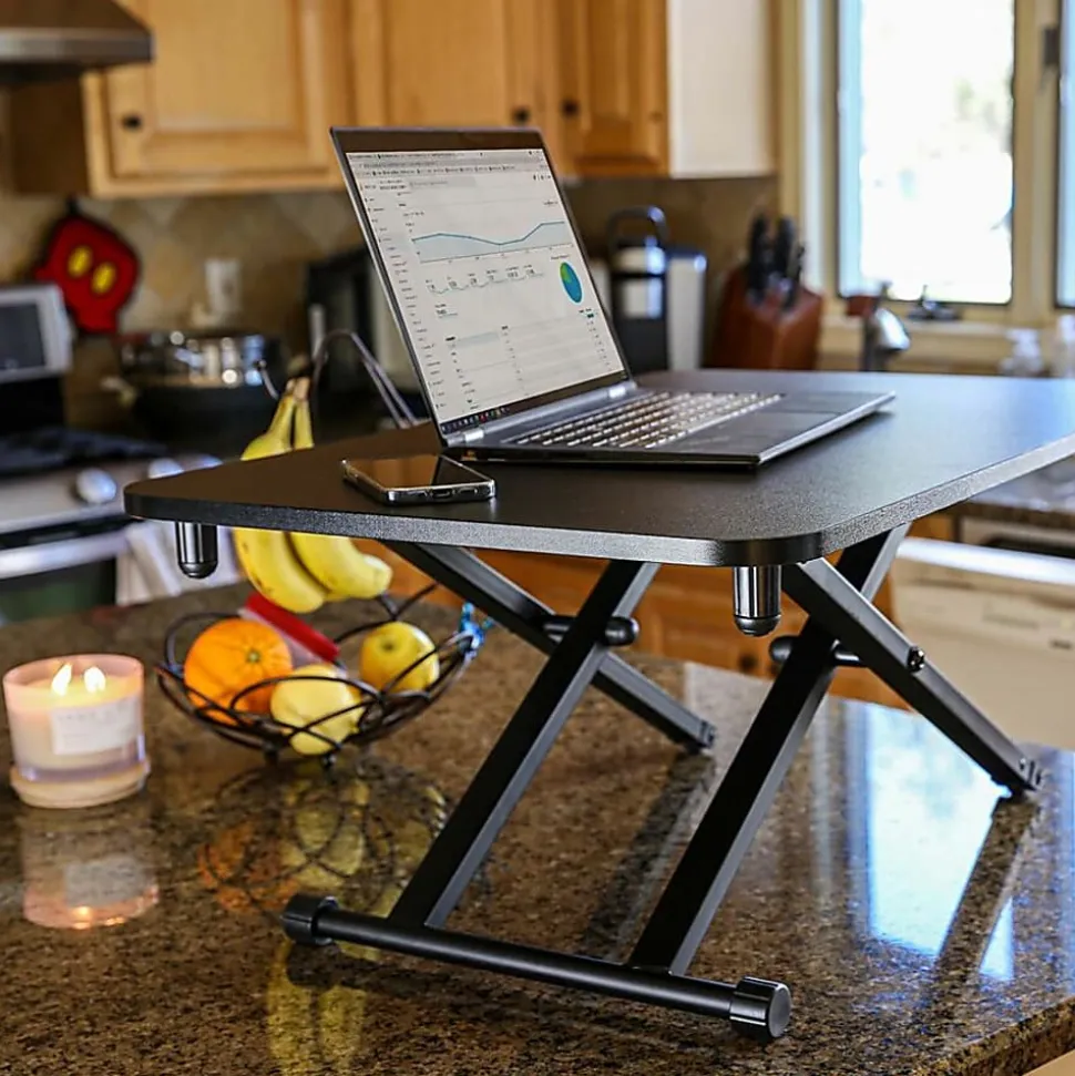Victor Laptop Desk Riser, 28-7/10"W x 18-1/2"D, Black