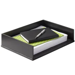 Victor® Midnight Black Collection Stacking Letter Tray