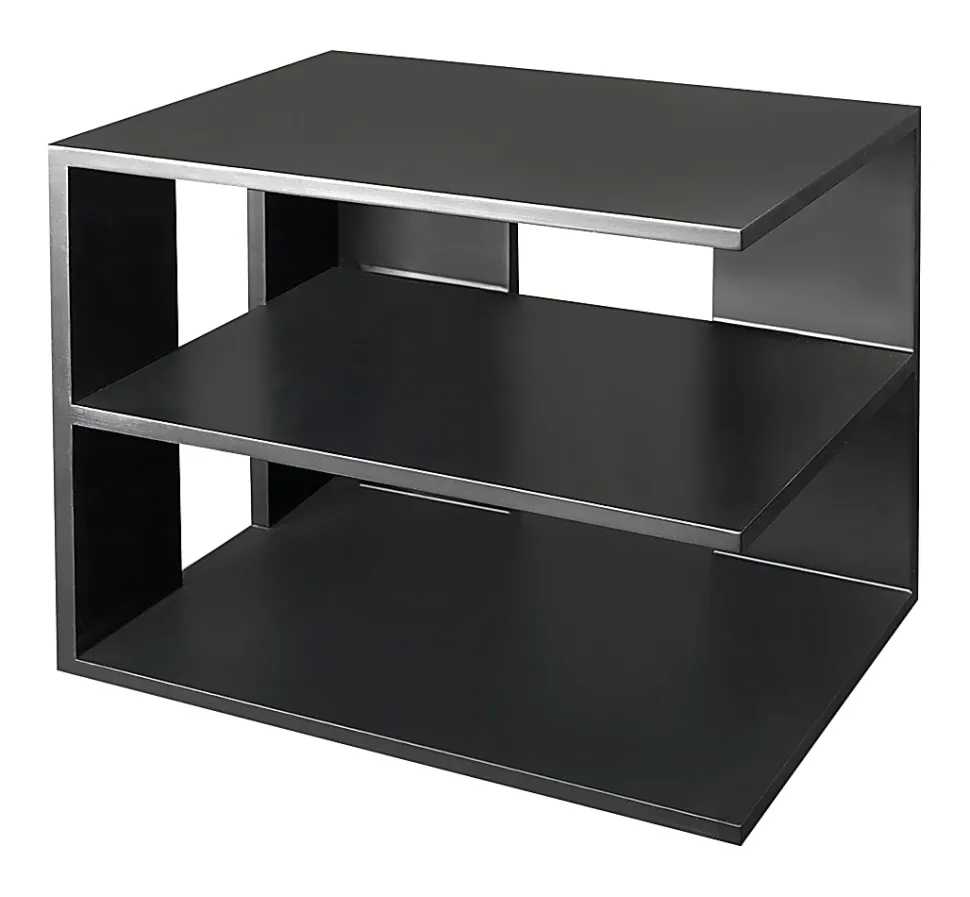 Victor® Midnight Black Collection™ Corner Shelf, 13 1/2"H x 13 1/2"W x 10 1/2"D, Black