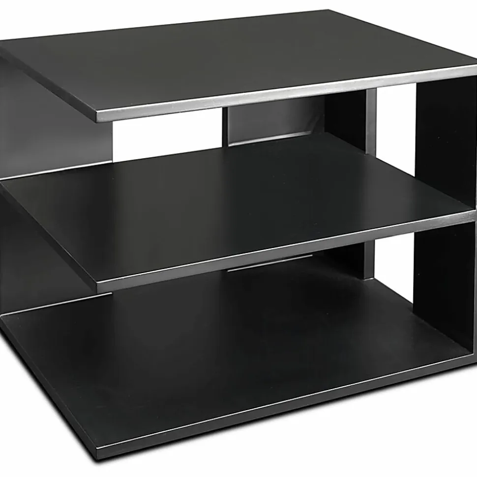 Victor® Midnight Black Collection™ Corner Shelf, 13 1/2"H x 13 1/2"W x 10 1/2"D, Black