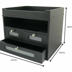 Victor® Midnight Black Collection Tidy Tower Organizer