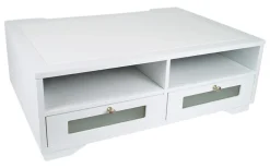 Victor® Pure White Collection™ Printer Stand, 8"H x 21 7/8"W x 15 5/16"D, White