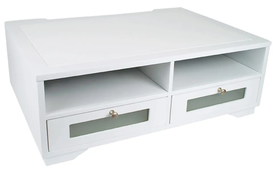 Victor® Pure White Collection™ Printer Stand, 8"H x 21 7/8"W x 15 5/16"D, White