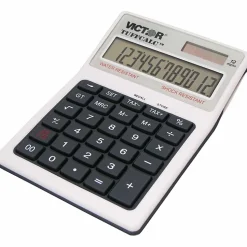 Victor TUFFCALC Desktop Calculator, White
