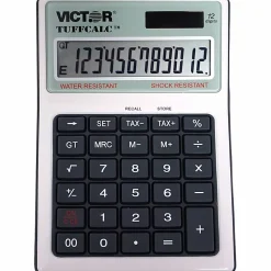 Victor TUFFCALC Desktop Calculator, White