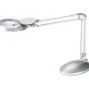 Victory Light Magnifier Task Lamp, 48"H, Silver