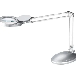 Victory Light Magnifier Task Lamp, 48"H, Silver