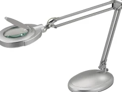 Victory Light Magnifier Task Lamp, 48"H, Silver