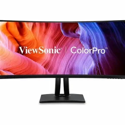 ViewSonic ColorPro VP3456a 34" UltraWide QHD 1440p Curved Monitor, FreeSync