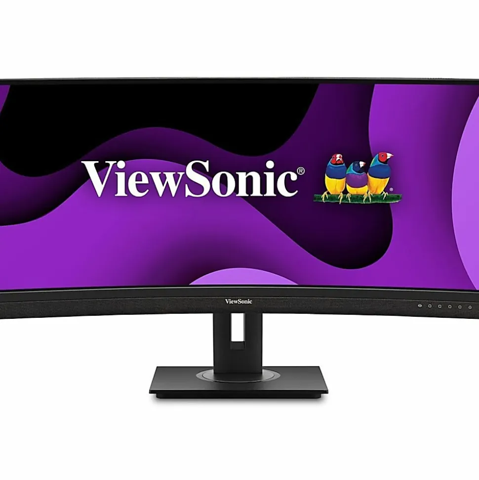 ViewSonic Ergonomic VG3456C - 34" 21:9 Curved 1440p IPS Monitor with Built-In Docking, 100W USB-C, RJ45 - 400 cd/m²