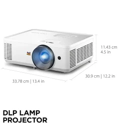 ViewSonic 4000 Lumens High Brightness Projector, PA503HD