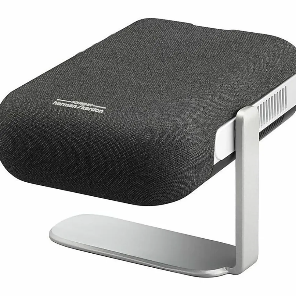 ViewSonic M1X Portable LED Projector with Smart Stand, Harman Kardon Speakers, Built-In Battery, H/V Keystone, 4 Corner Adjustment, Bluetooth, W
