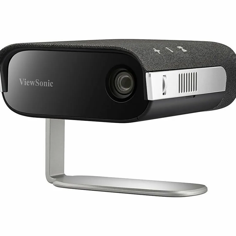 ViewSonic M1X Portable LED Projector with Smart Stand, Harman Kardon Speakers, Built-In Battery, H/V Keystone, 4 Corner Adjustment, Bluetooth, W