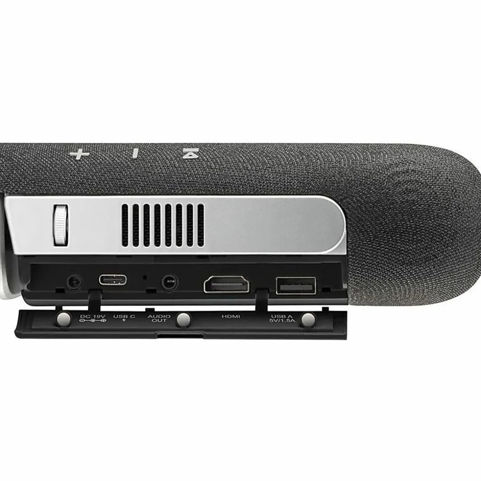 ViewSonic M1X Portable LED Projector with Smart Stand, Harman Kardon Speakers, Built-In Battery, H/V Keystone, 4 Corner Adjustment, Bluetooth, W