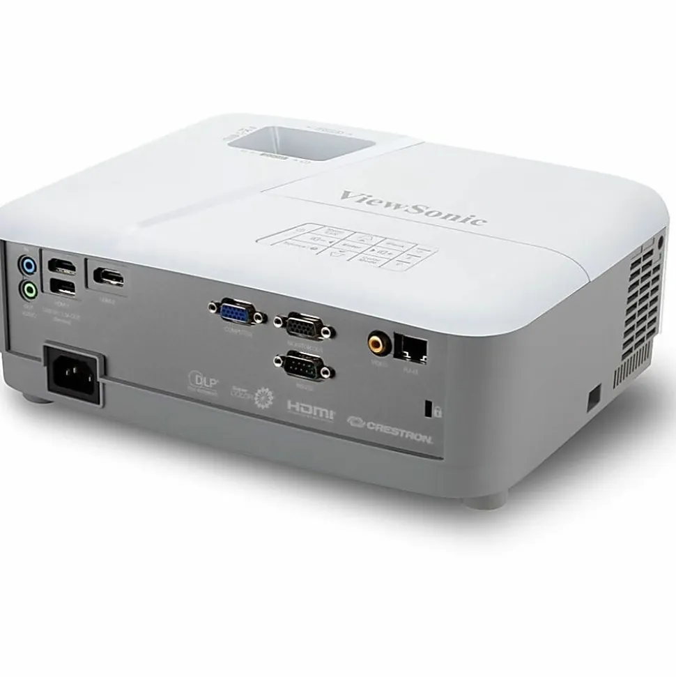 ViewSonic PA504W DLP Projector - 16:10 - Wall Mountable, Ceiling Mountable - White - 1280x 800 - Front, Ceiling - PA504W