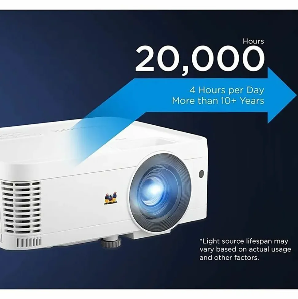 ViewSonic PX700HDH DLP 1080p Projector With 3700 Lumens, SuperColor, 1.1x Optical Zoom