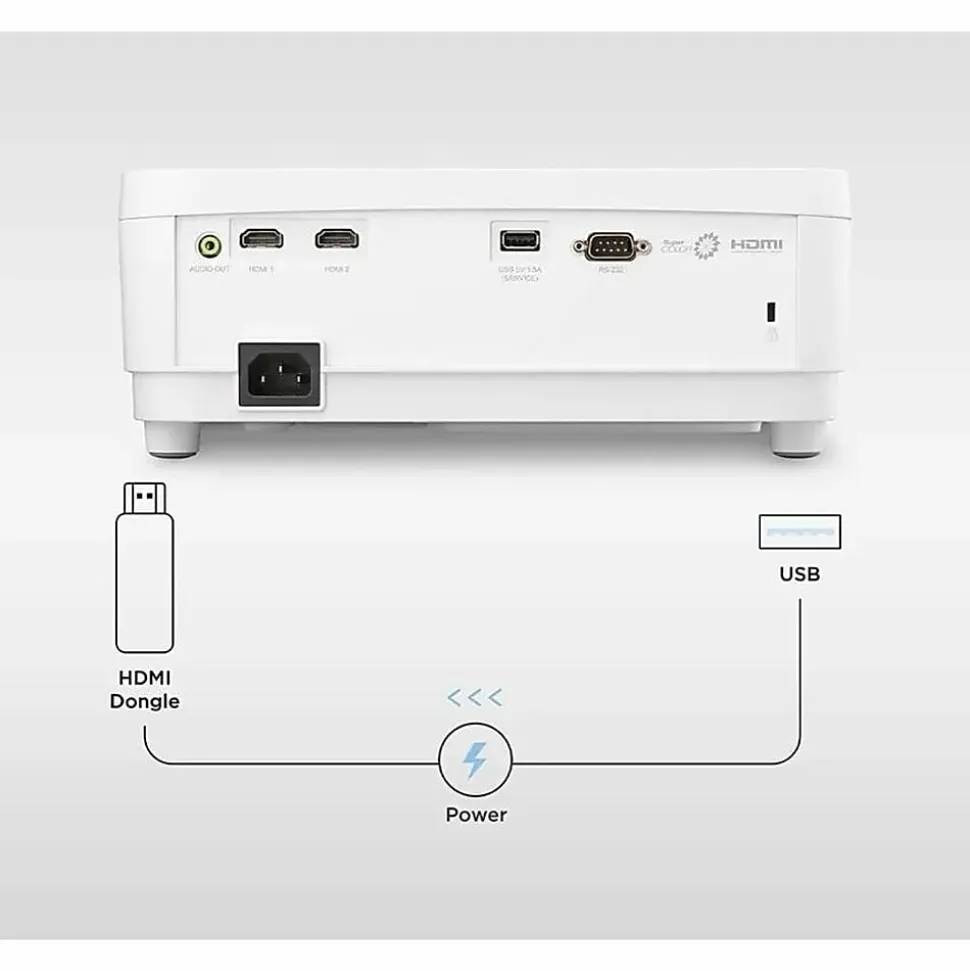 ViewSonic PX700HDH DLP 1080p Projector With 3700 Lumens, SuperColor, 1.1x Optical Zoom