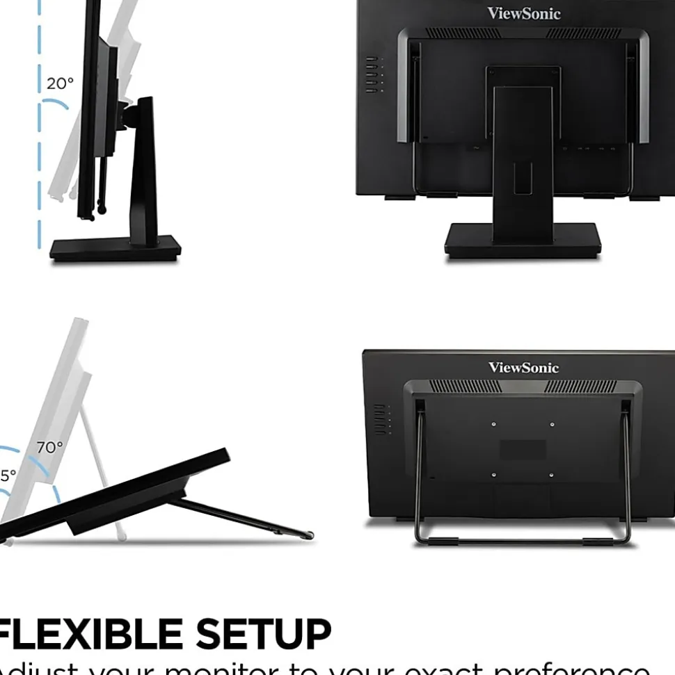 ViewSonic® TD2465 23.8" LCD Touchscreen Monitor