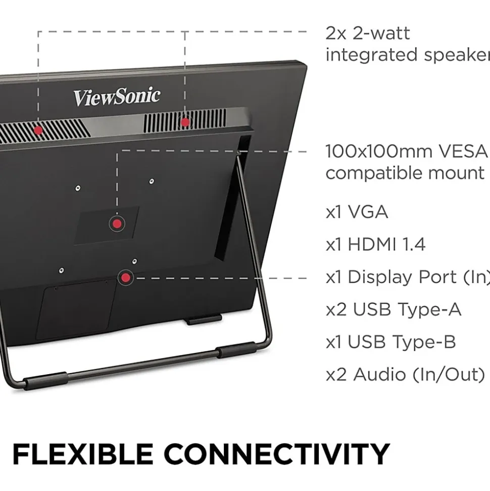 ViewSonic® TD2465 23.8" LCD Touchscreen Monitor