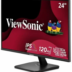 ViewSonic VA2456A-MHD 24 Inch IPS 1080p Monitor with 120Hz, Eye Care, HDMI, DisplayPort, and VGA Inputs  - VA2456AMHD