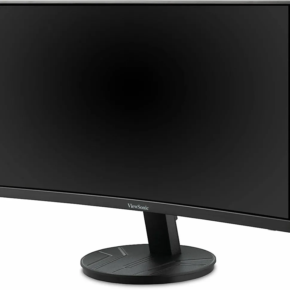 ViewSonic VA2416C 24 Inch Full HD 1080p Frameless Curved Monitor with Variable Refresh Rate, Eye Care, HDMI, and DisplayPort Inputs - VA2416C