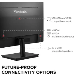 ViewSonic VA2709M 27 Inch IPS Full HD 1080p Monitor with 100Hz, Thin Bezels, Eye Care, HDMI, VGA Inputs  - VA2709M