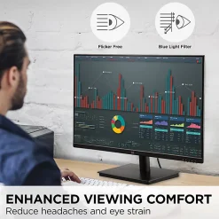 ViewSonic VA2709M 27 Inch IPS Full HD 1080p Monitor with 100Hz, Thin Bezels, Eye Care, HDMI, VGA Inputs  - VA2709M