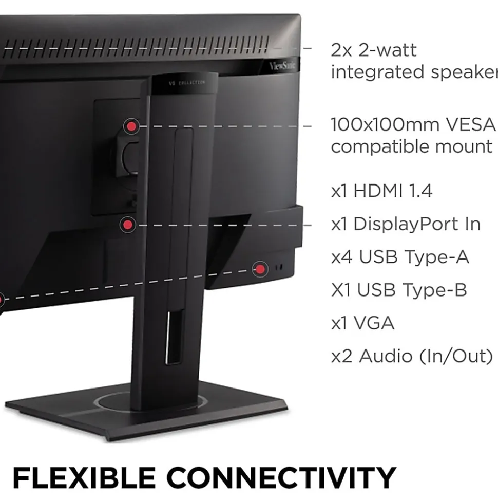 ViewSonic® VG2240 22" 1080p Ergonomic Monitor