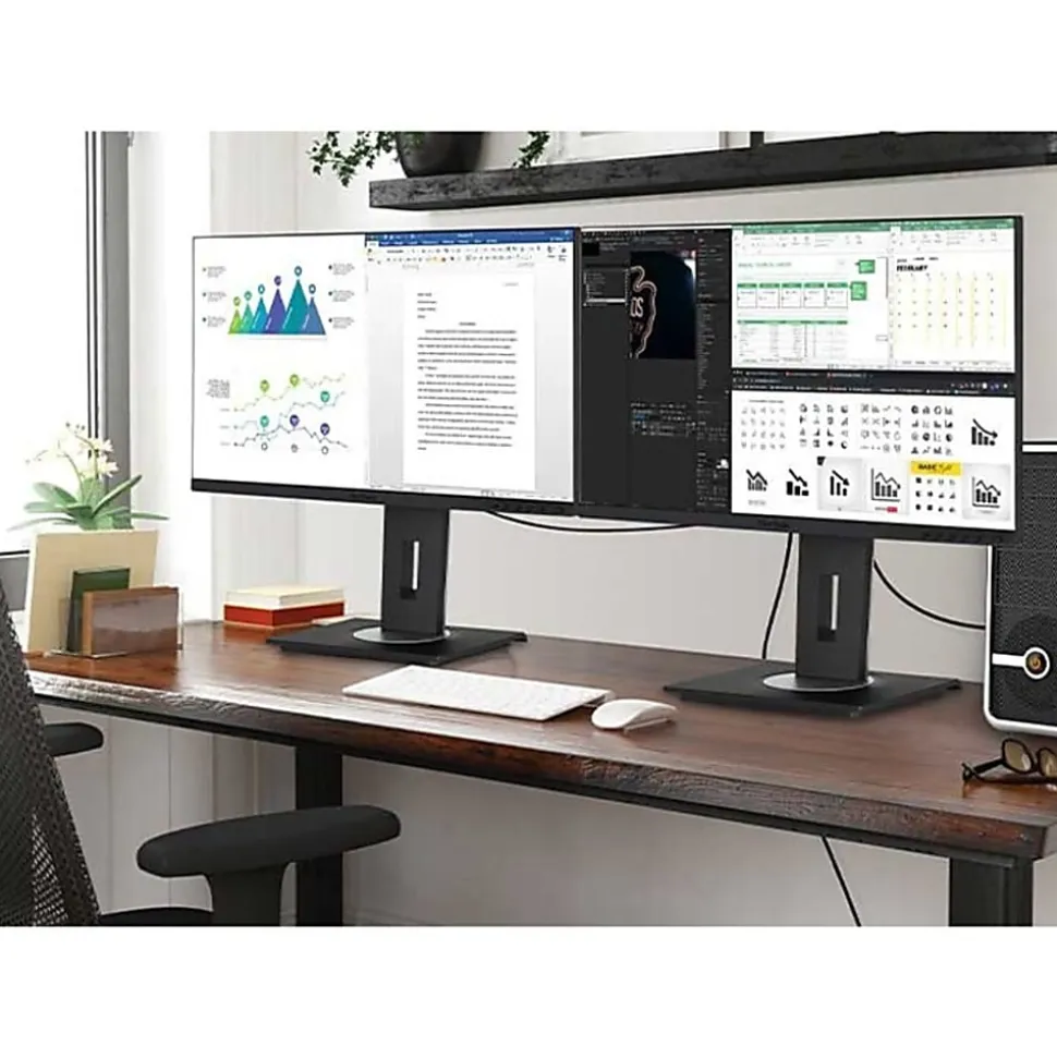 ViewSonic® VG2456 24" 1080p IPS Docking Monitor