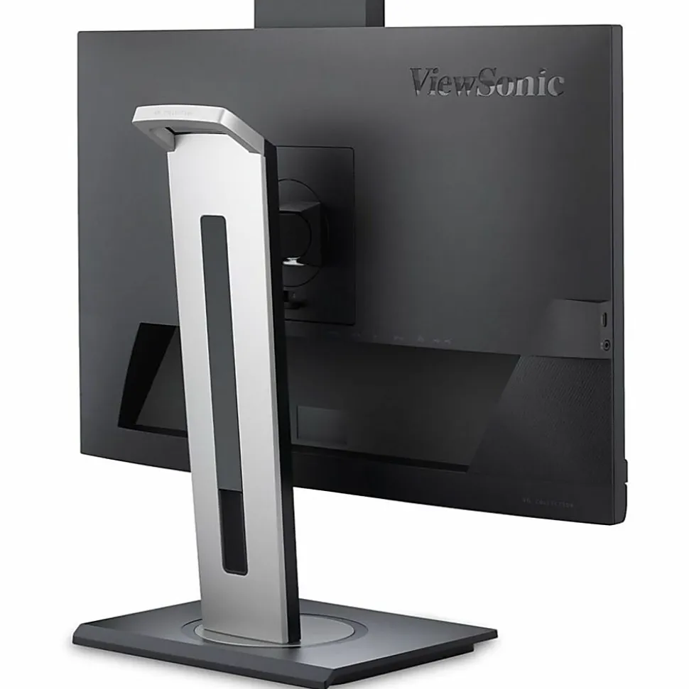 ViewSonic VG2457V 24 Inch 1080p Video Conference Docking Monitor with Windows Hello Compatible IR Webcam, Advanced Ergonomics, and 90W USB C