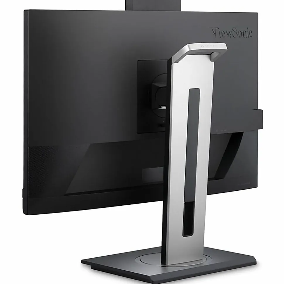 ViewSonic VG2457V 24 Inch 1080p Video Conference Docking Monitor with Windows Hello Compatible IR Webcam, Advanced Ergonomics, and 90W USB C