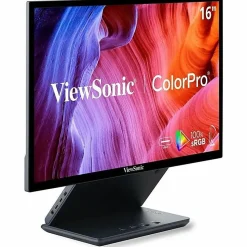 ViewSonic VP1656 15.6 Inch 1080p IPS Portable Monitor with 2 Way Powered 40W USB C, Pantone Validated