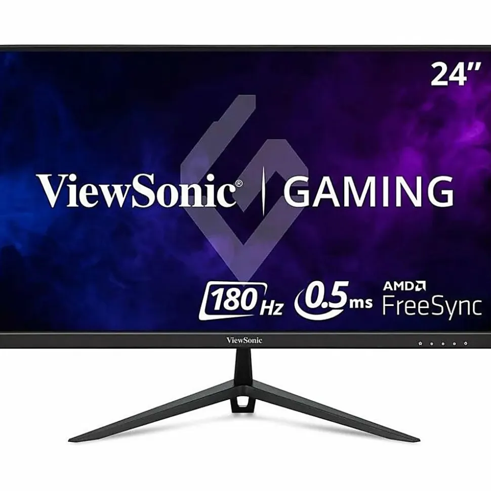 ViewSonic VX2428A 24 Inch 1080p 0.5ms 180Hz IPS Gaming Monitor with FreeSync, HDMI 1.4, and DisplayPort Inputs - VX2428A