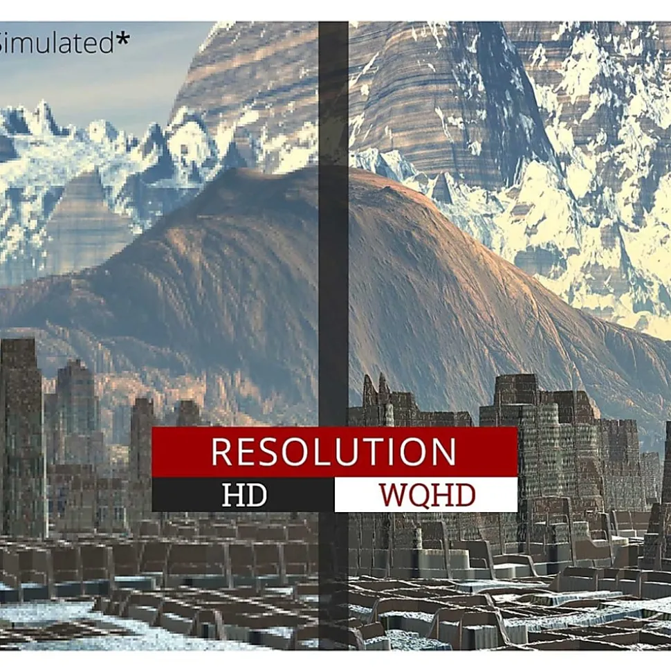 ViewSonic® VX3418-2KPC 34” WQHD LED 1ms 180Hz Gaming Monitor, FreeSync Premium