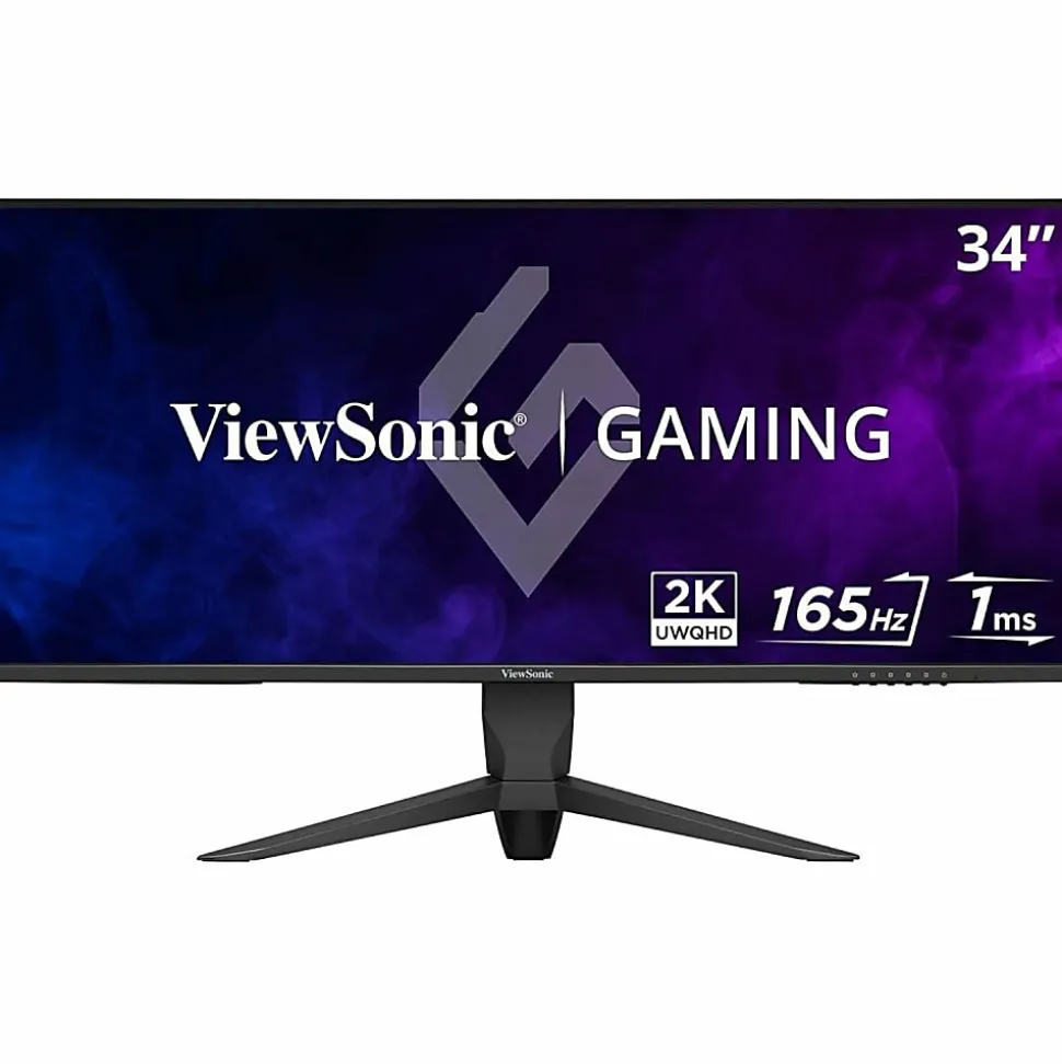 ViewSonic VX3418-2K 34" 21:9 1440p 1ms 165Hz Gaming Monitor with FreeSync Premium, Eye Care, HDMI, DisplayPort and USB - VX34182K