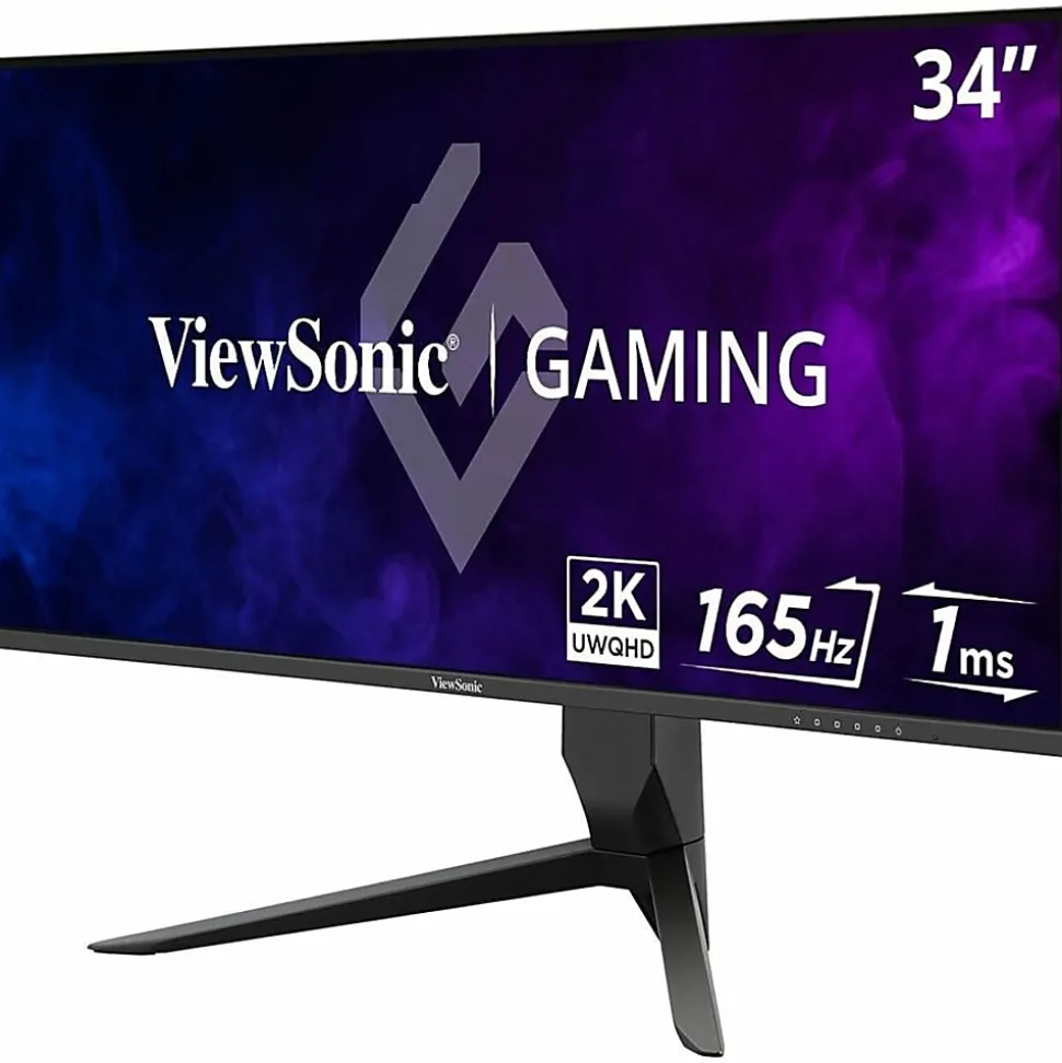 ViewSonic VX3418-2K 34" 21:9 1440p 1ms 165Hz Gaming Monitor with FreeSync Premium, Eye Care, HDMI, DisplayPort and USB - VX34182K