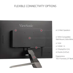 ViewSonic® VX2267-MHD 22" HD Gaming Monitor, FreeSync