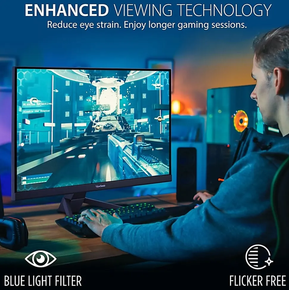 ViewSonic® VX2267-MHD 22" HD Gaming Monitor, FreeSync