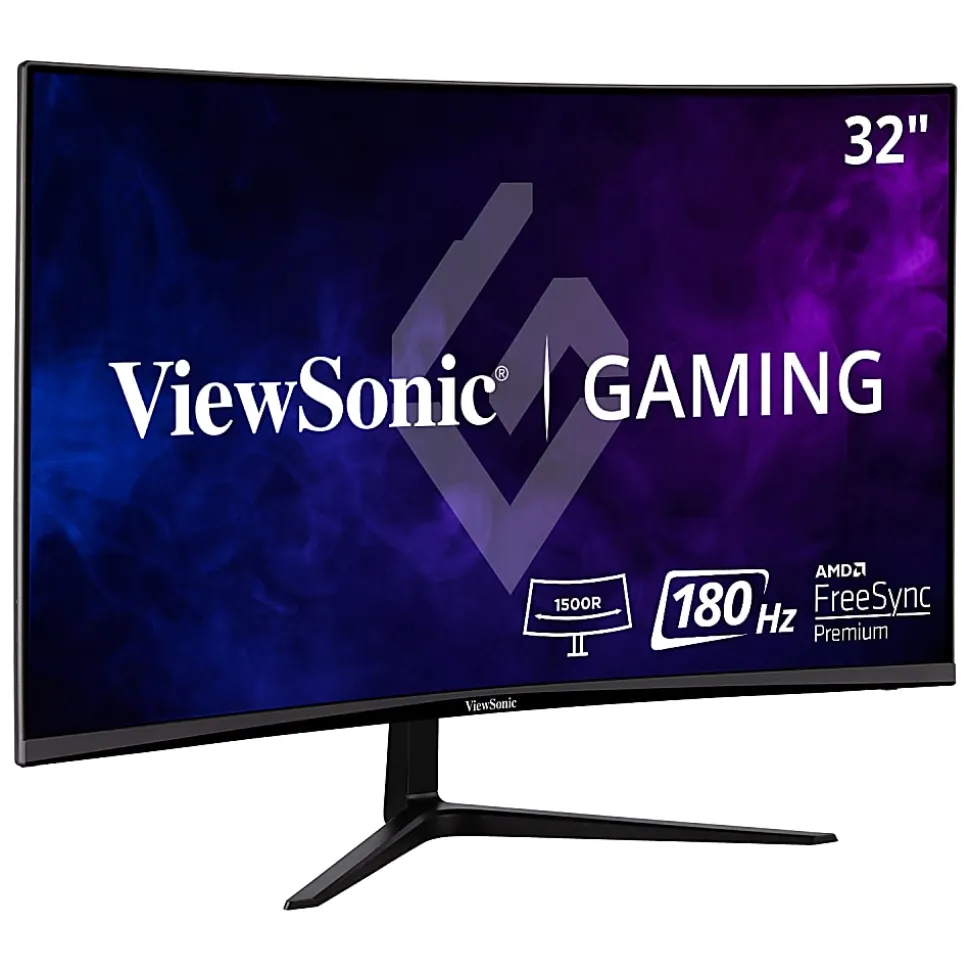 ViewSonic® VX3218-PC-MHD 32" Curved HD 1ms 180Hz Gaming Monitor, FreeSync Premium