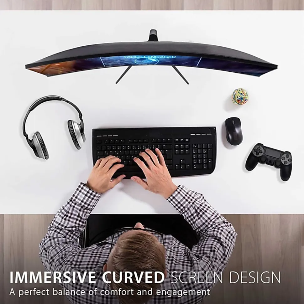 ViewSonic® VX3218-PC-MHD 32" Curved HD 1ms 180Hz Gaming Monitor, FreeSync Premium