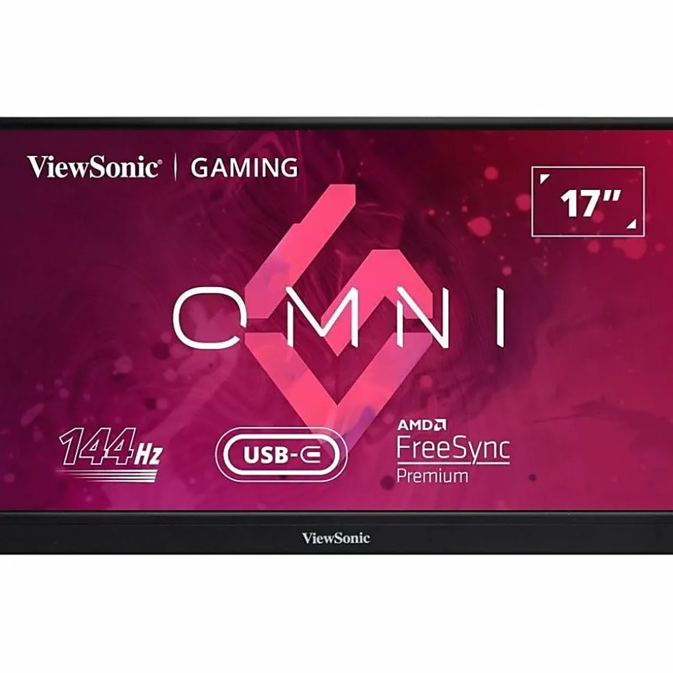 ViewSonic® VX1755 17.2" Portable 1080p 144Hz IPS Gaming Monitor, FreeSync Premium